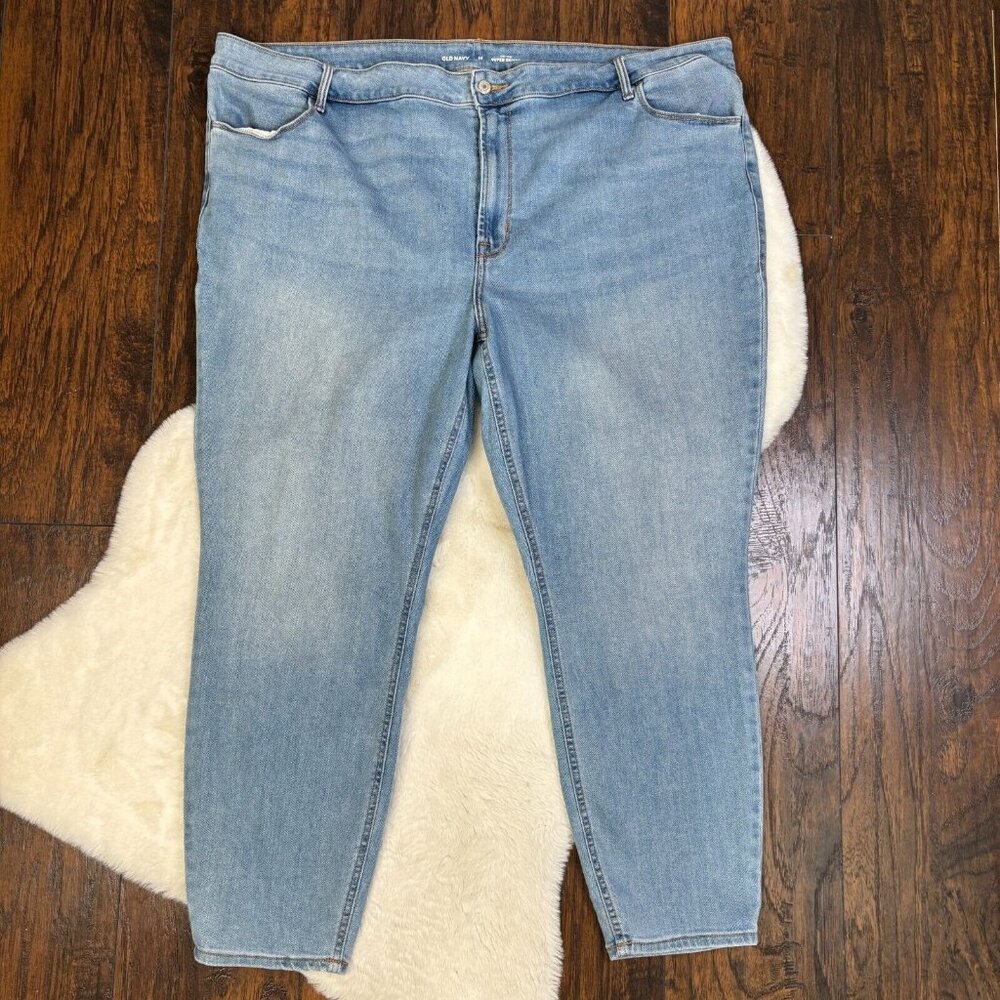 Old Navy Jeans 26 Super Skinny High-Rise Light Wash Stretch Women's
